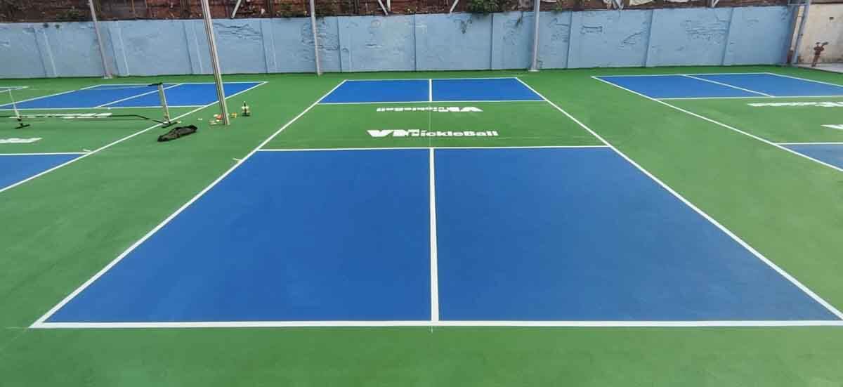 những gam tông màu sắc sân pickleball và phối màu được đánh giá cao