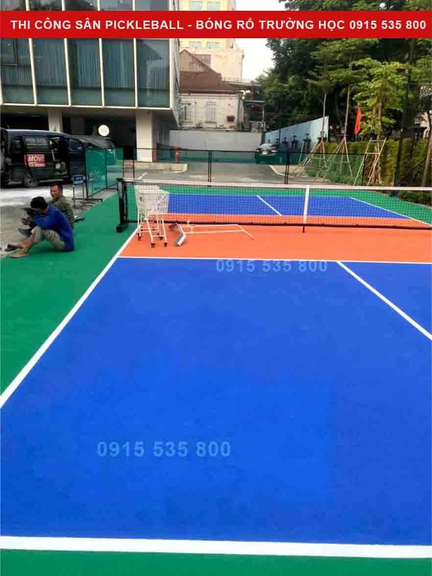 Tiêu chuẩn cấu tạo làm mặt thi công sân pickleball chống chấn thương sân chất lượng Tiêu chuẩn cấu tạo làm mặt thi công sân pickleball chống chấn thương sân chất lượng